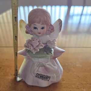 Vintage 1970s Lefton "Angel Of The Month" Series Figure- February